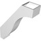 Ekena Millwork 5-in. W x 18-in. D x 24-in. H Baker Architectural Grade PVC Knee Brace BRCP05X18X24BKR - alternate 4